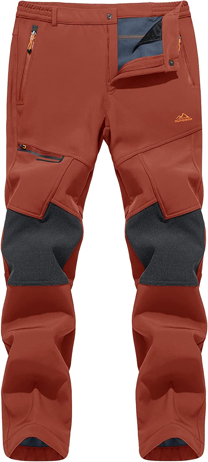 Red store hiking pants