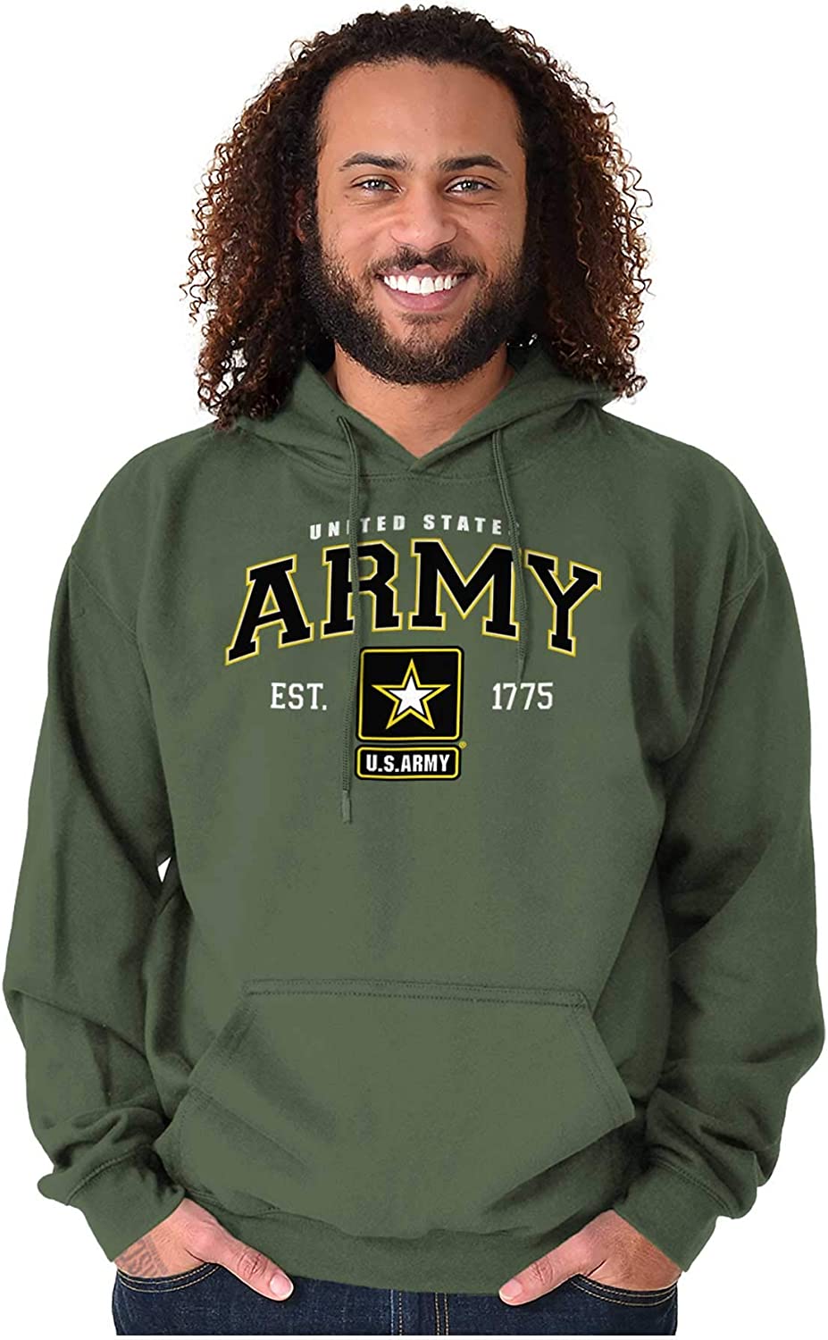 Brisco Brands US Army Pride United States Military Hoodie
