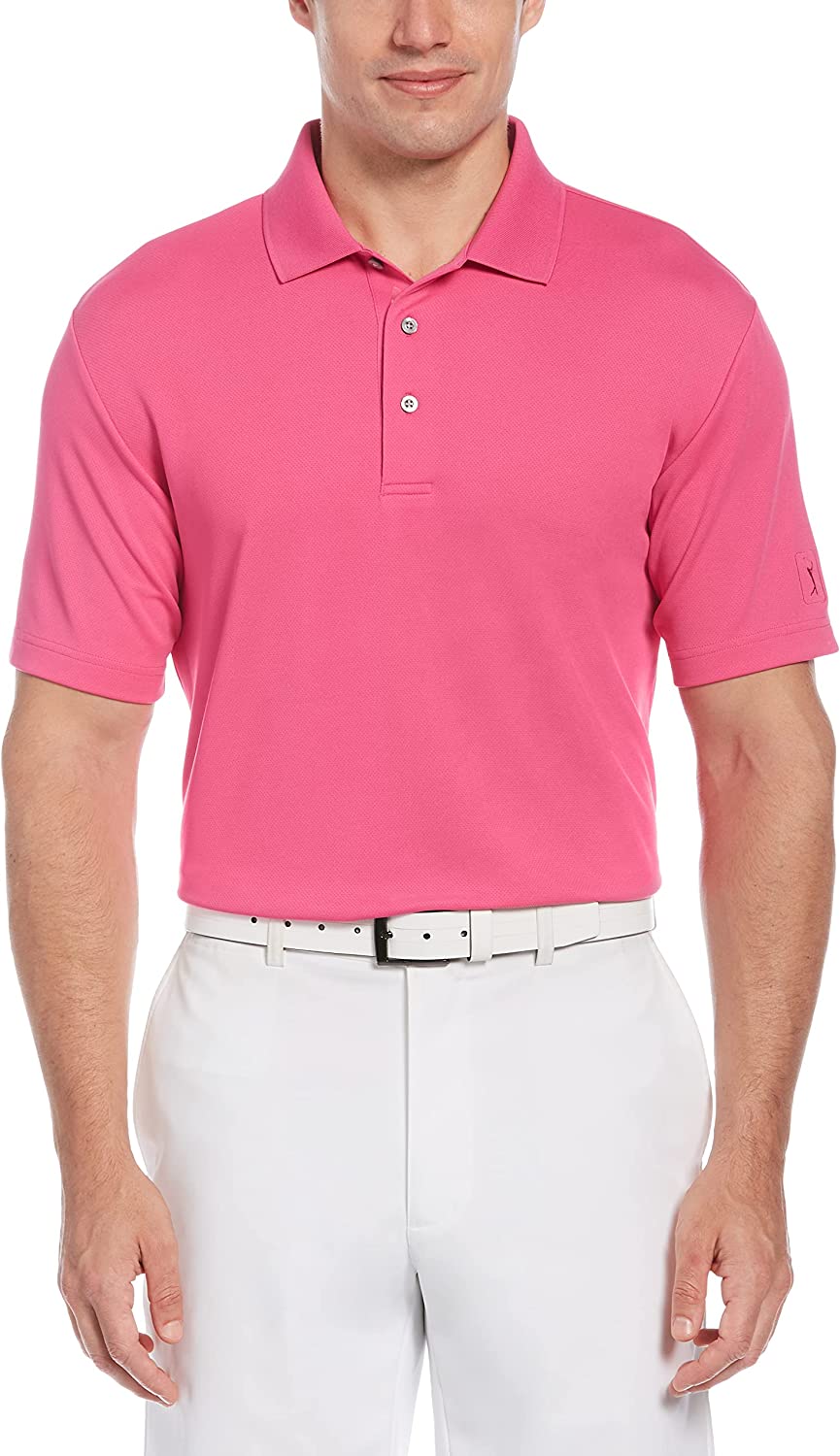 Pga tour men's airflux solid polo shirt best sale